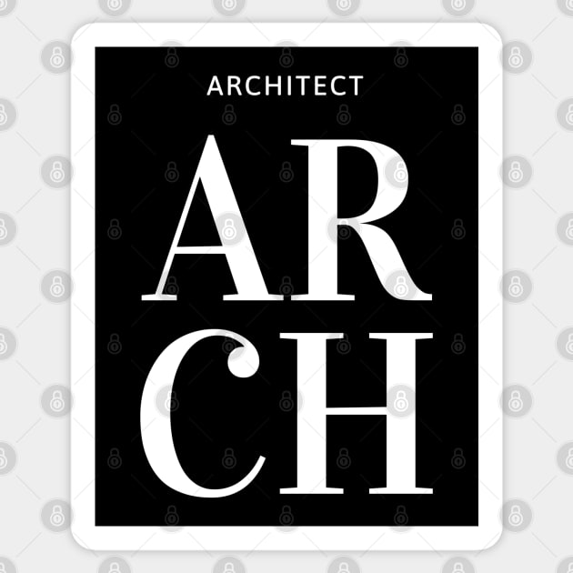 Architect, Text design Sticker by SLGA Designs